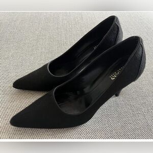 Stunning! Hugo Boss Black Pointed High Heel Pump Shoes Size 6 EU 36 - excellent